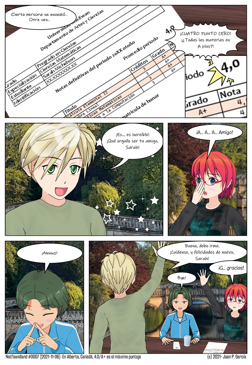 #0007 – En Alberta, Canadá, 4.0/A+ es el máximo puntaje